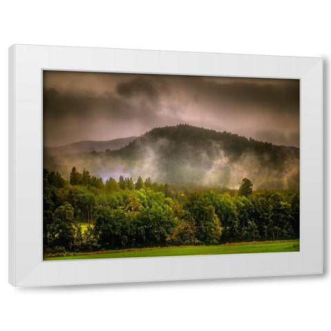 Mountain View 66 White Modern Wood Framed Art Print by Lee, Rachel