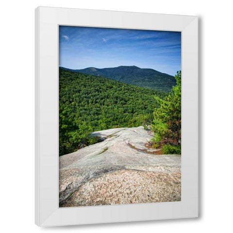 Mountains 1 White Modern Wood Framed Art Print by Lee, Rachel