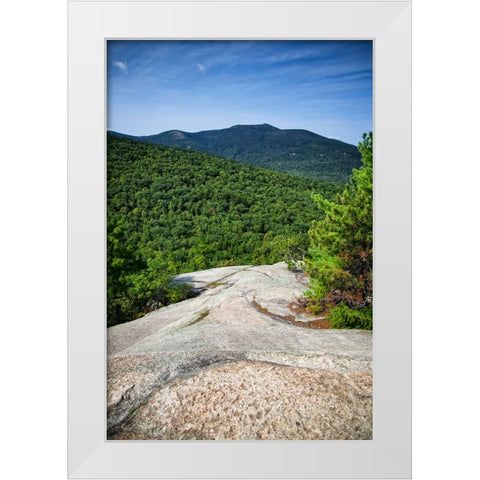 Mountains 1 White Modern Wood Framed Art Print by Lee, Rachel