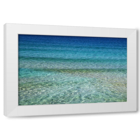 Ocean 1 White Modern Wood Framed Art Print by Lee, Rachel