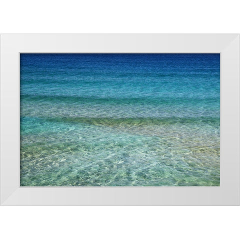 Ocean 1 White Modern Wood Framed Art Print by Lee, Rachel