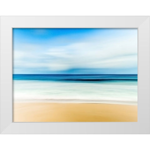 Ocean 10 White Modern Wood Framed Art Print by Lee, Rachel