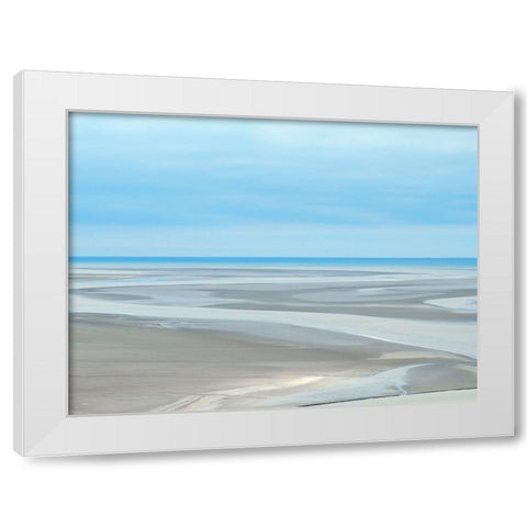 Ocean 19 White Modern Wood Framed Art Print by Lee, Rachel