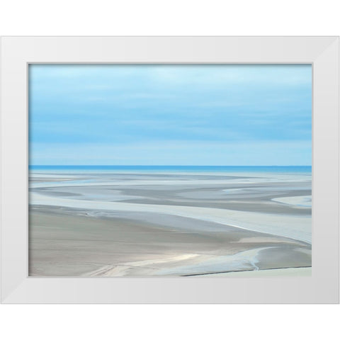 Ocean 19 White Modern Wood Framed Art Print by Lee, Rachel