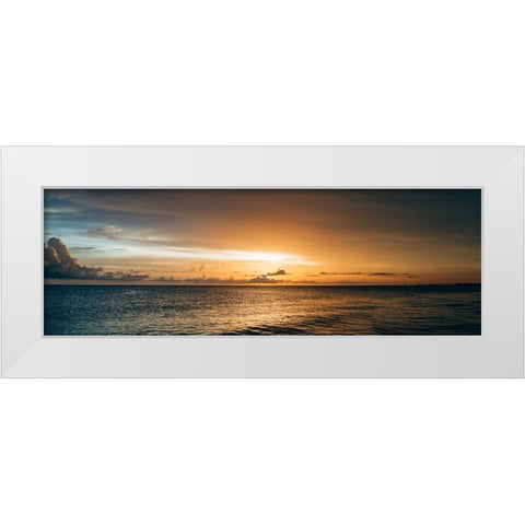 Ocean 21 White Modern Wood Framed Art Print by Lee, Rachel