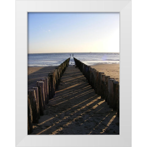 Ocean 3 White Modern Wood Framed Art Print by Lee, Rachel