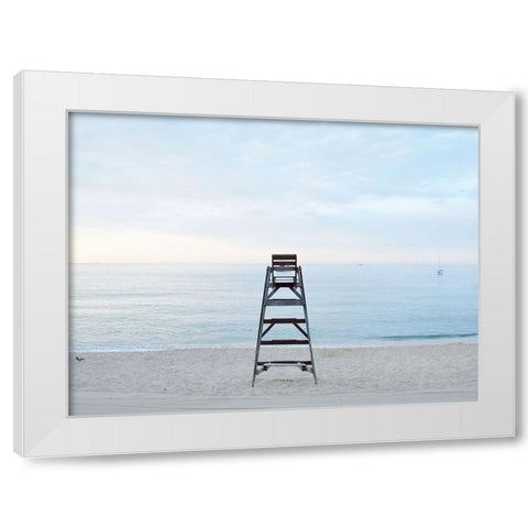 Ocean 30 White Modern Wood Framed Art Print by Lee, Rachel