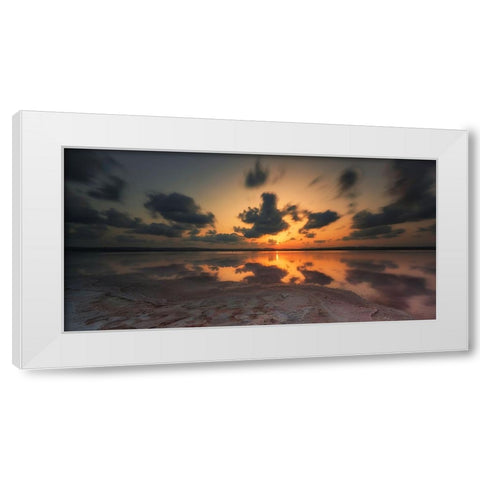 Ocean 41 White Modern Wood Framed Art Print by Lee, Rachel