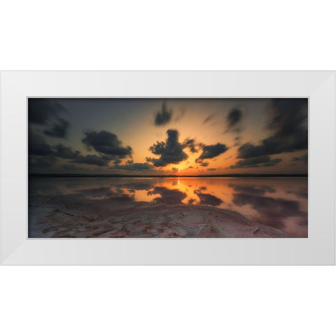 Ocean 41 White Modern Wood Framed Art Print by Lee, Rachel