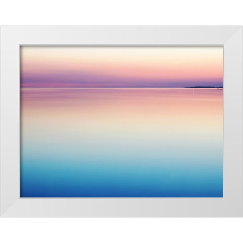 Ocean 43 White Modern Wood Framed Art Print by Lee, Rachel