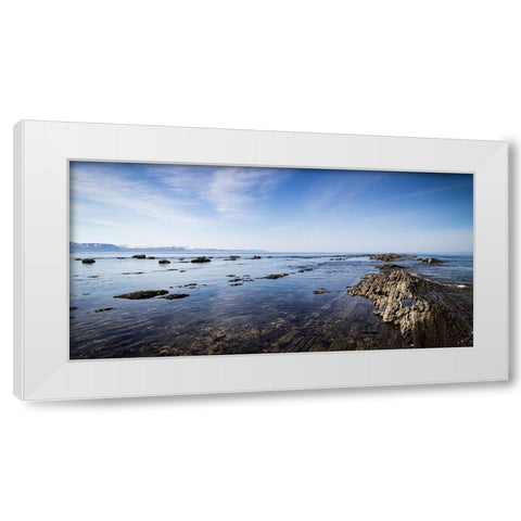 Ocean 47 White Modern Wood Framed Art Print by Lee, Rachel