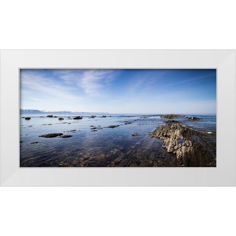 Ocean 47 White Modern Wood Framed Art Print by Lee, Rachel