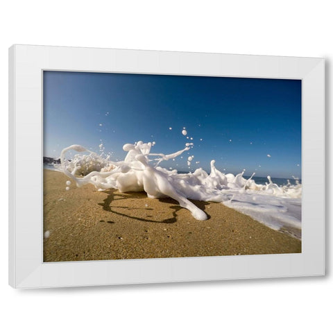 Ocean 48 White Modern Wood Framed Art Print by Lee, Rachel
