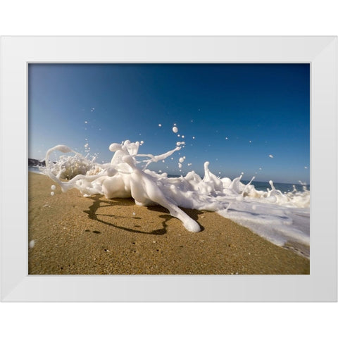 Ocean 48 White Modern Wood Framed Art Print by Lee, Rachel