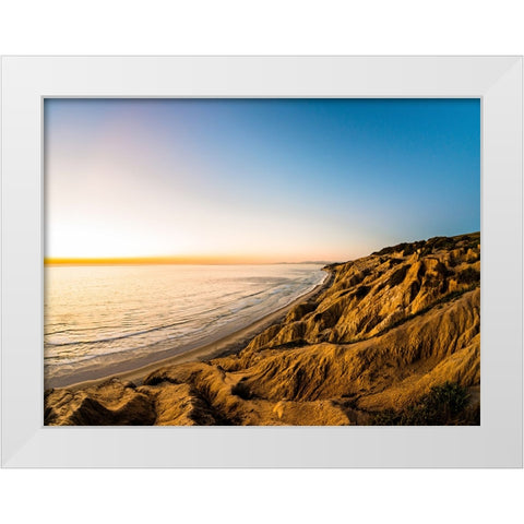 Ocean 5 White Modern Wood Framed Art Print by Lee, Rachel