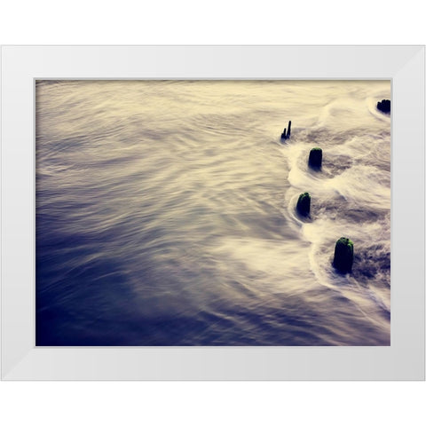 Ocean 6 White Modern Wood Framed Art Print by Lee, Rachel