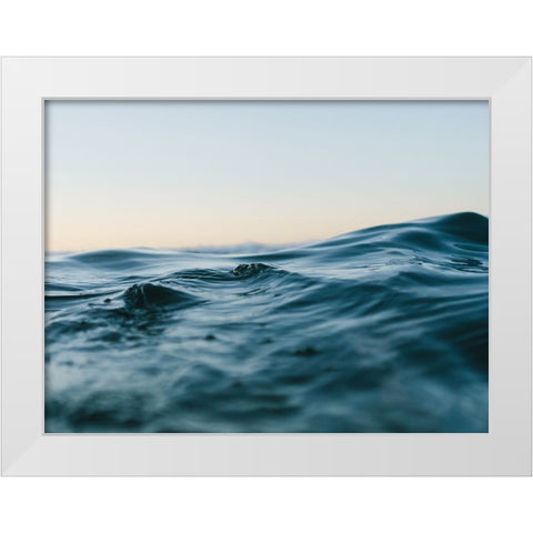 Ocean 60 White Modern Wood Framed Art Print by Lee, Rachel