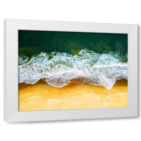 Ocean 61 White Modern Wood Framed Art Print by Lee, Rachel