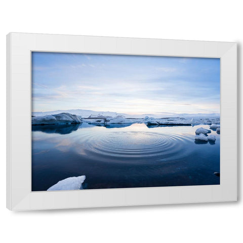 Ocean 7 White Modern Wood Framed Art Print by Lee, Rachel