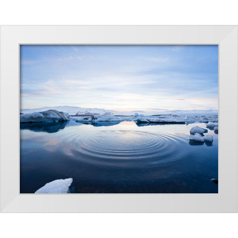 Ocean 7 White Modern Wood Framed Art Print by Lee, Rachel