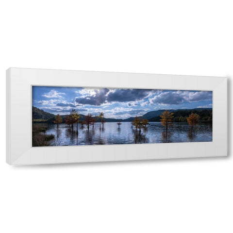 Ocoee Lake Pano White Modern Wood Framed Art Print by Lee, Rachel