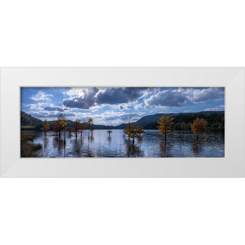Ocoee Lake Pano White Modern Wood Framed Art Print by Lee, Rachel