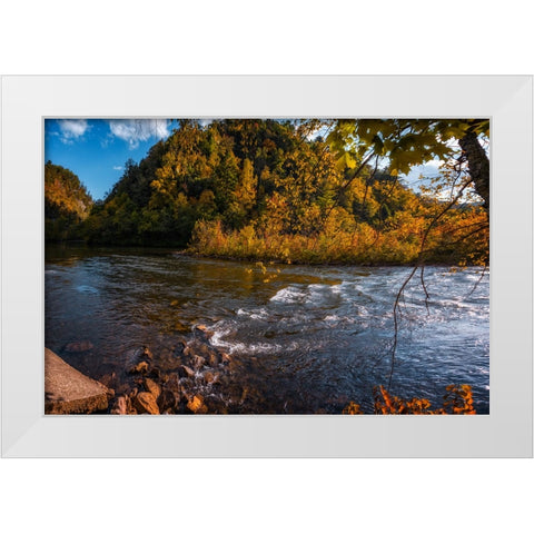 Ocoee River 1 White Modern Wood Framed Art Print by Lee, Rachel