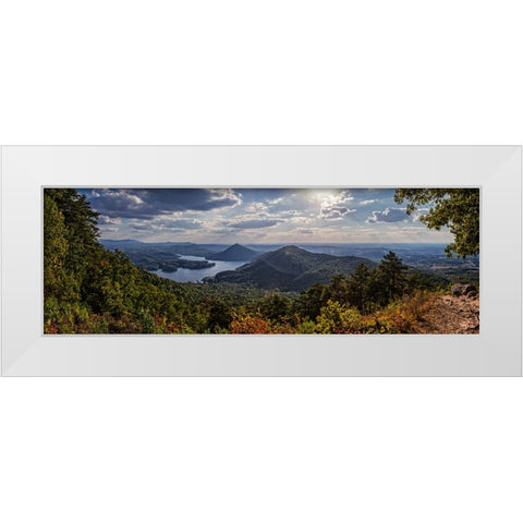 Ocoee Valley Pano 2 White Modern Wood Framed Art Print by Lee, Rachel