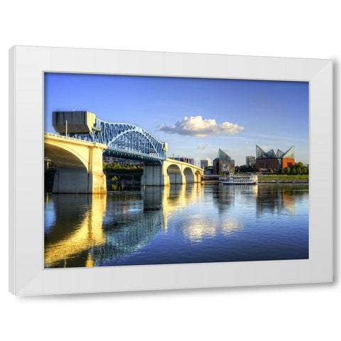 Paddle and Steam White Modern Wood Framed Art Print by Lee, Rachel