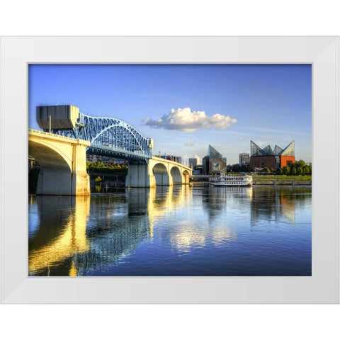 Paddle and Steam White Modern Wood Framed Art Print by Lee, Rachel