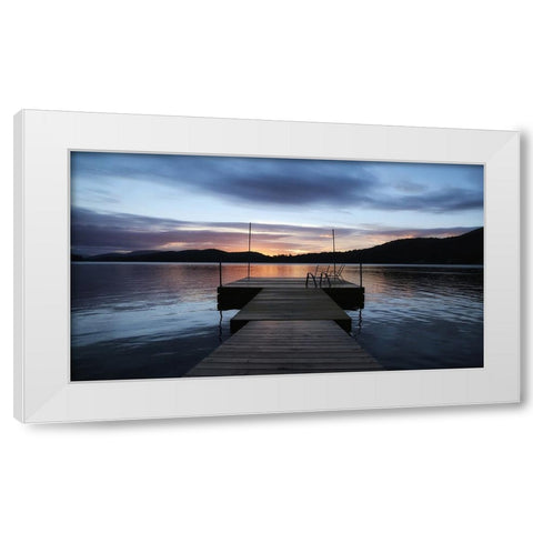 Pier 1 White Modern Wood Framed Art Print by Lee, Rachel