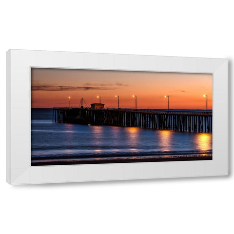 Pier 13 White Modern Wood Framed Art Print by Lee, Rachel