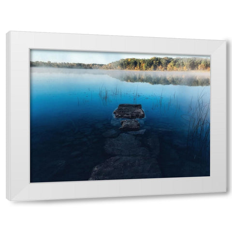 Pier 2 White Modern Wood Framed Art Print by Lee, Rachel