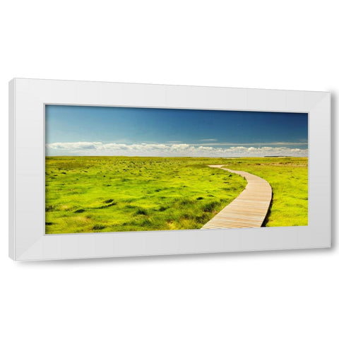 Pier 9 White Modern Wood Framed Art Print by Lee, Rachel