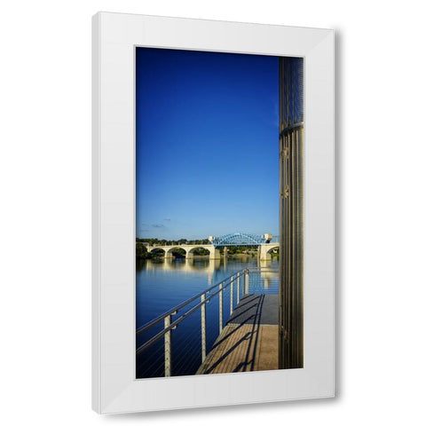 Pier to Market White Modern Wood Framed Art Print by Lee, Rachel