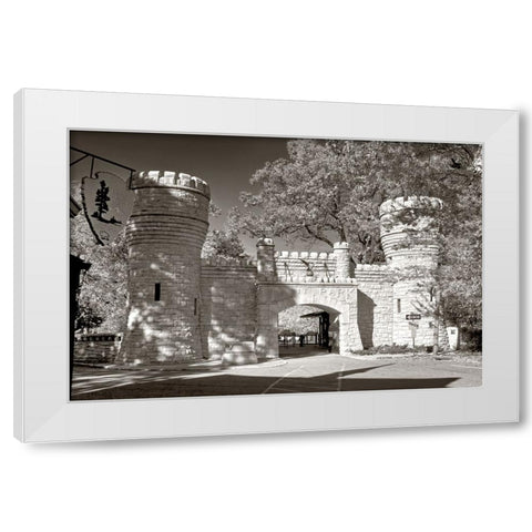 Point Park Gate 2 Sepia White Modern Wood Framed Art Print by Lee, Rachel