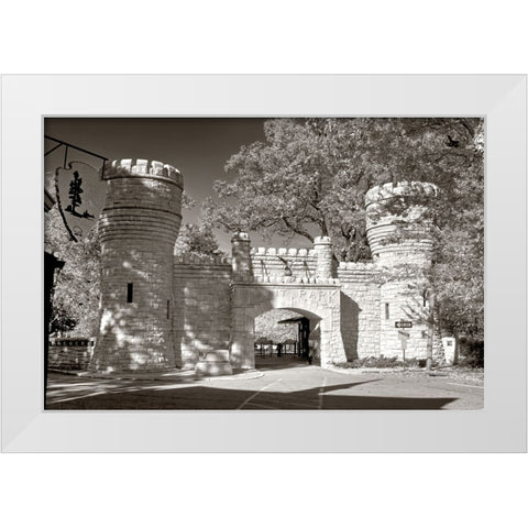 Point Park Gate 2 Sepia White Modern Wood Framed Art Print by Lee, Rachel