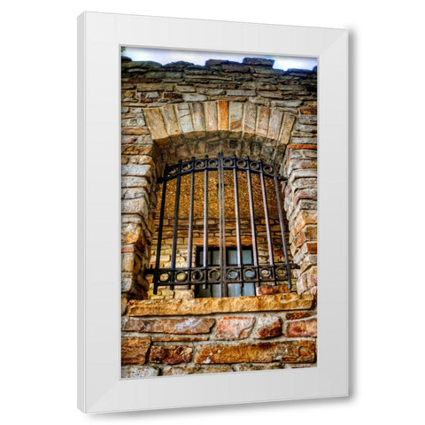 Point Park Gate Window White Modern Wood Framed Art Print by Lee, Rachel
