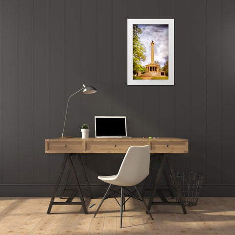 Point Park Memorial White Modern Wood Framed Art Print by Lee, Rachel