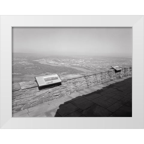 Point Park View White Modern Wood Framed Art Print by Lee, Rachel