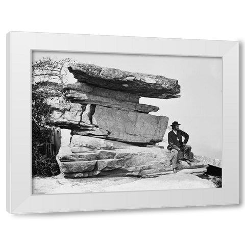 Point Rock 1 White Modern Wood Framed Art Print by Lee, Rachel