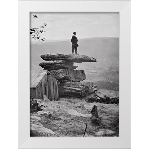 Point Rock 2 White Modern Wood Framed Art Print by Lee, Rachel