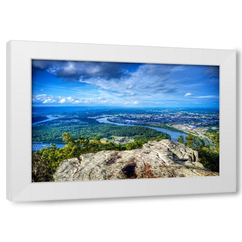 Point Rock View White Modern Wood Framed Art Print by Lee, Rachel