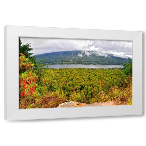 Prentice Overlook Pano White Modern Wood Framed Art Print by Lee, Rachel