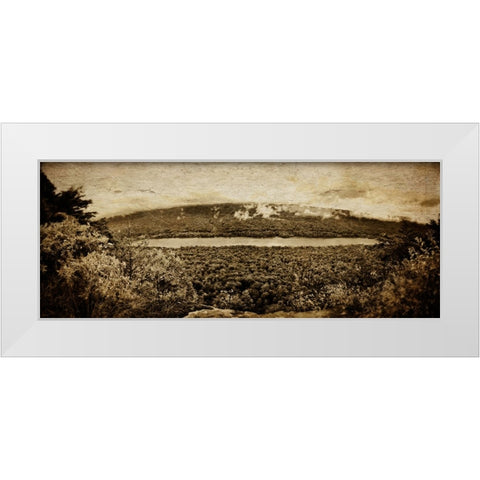 Prentice Overlook Pano Textured White Modern Wood Framed Art Print by Lee, Rachel