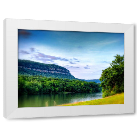 River Gorge 2 White Modern Wood Framed Art Print by Lee, Rachel
