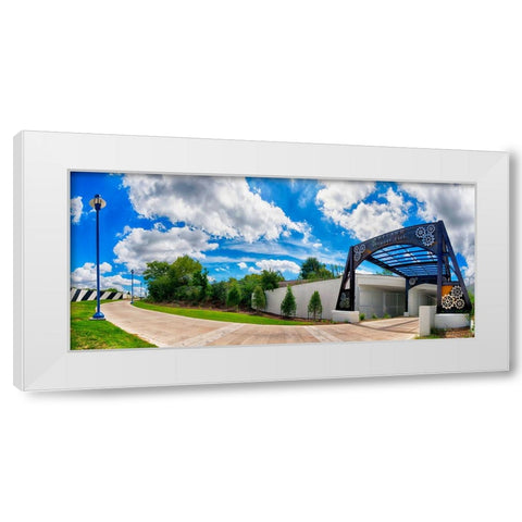 Riverwalk 3 White Modern Wood Framed Art Print by Lee, Rachel