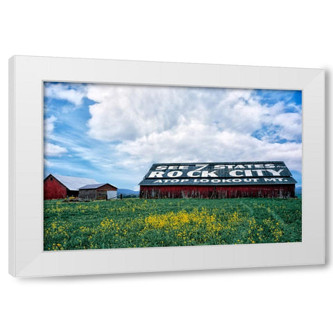 Rock City Barn 2 White Modern Wood Framed Art Print by Lee, Rachel