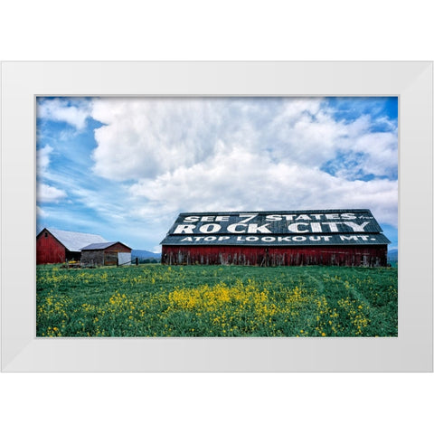 Rock City Barn 2 White Modern Wood Framed Art Print by Lee, Rachel