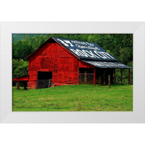 Rock City Barn 4 White Modern Wood Framed Art Print by Lee, Rachel